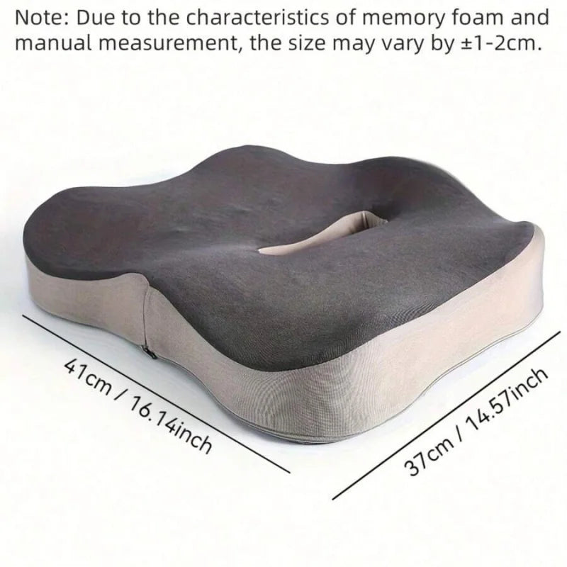 Decompression Cushion, Suitable For Office/Home Chairs, Ultra-Dense Memory Foam, Ergonomic Oval Design To Support Thighs