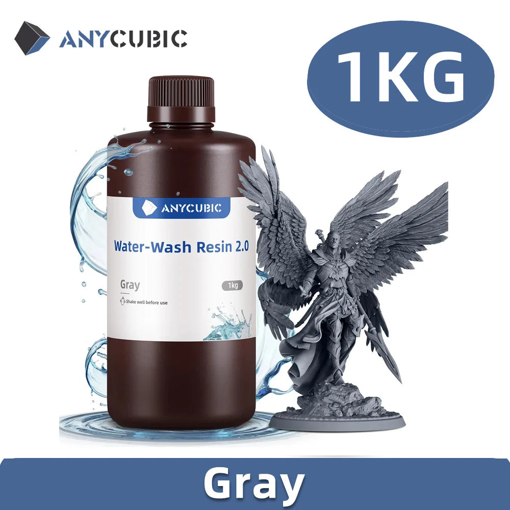 AnyCubic Water Washable 405nm UV Resin For 3D Printers