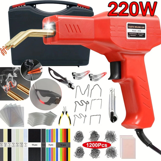 Plastic Welder 2in1 Repair Kit With Hot Staples