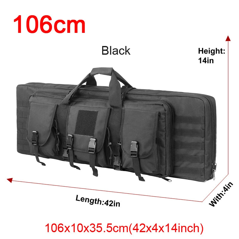 LQARMY Tactical Double Rifle Molle Gun Backpack Case