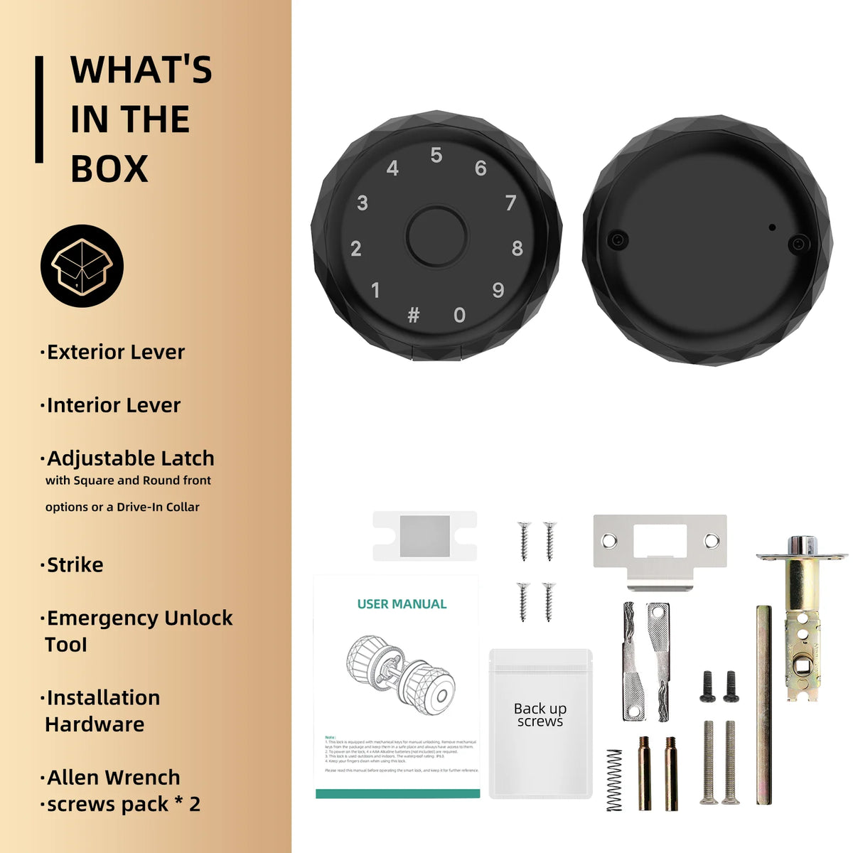 Viladepot Smart Door Lock With Fingerprint Passcode And App Control