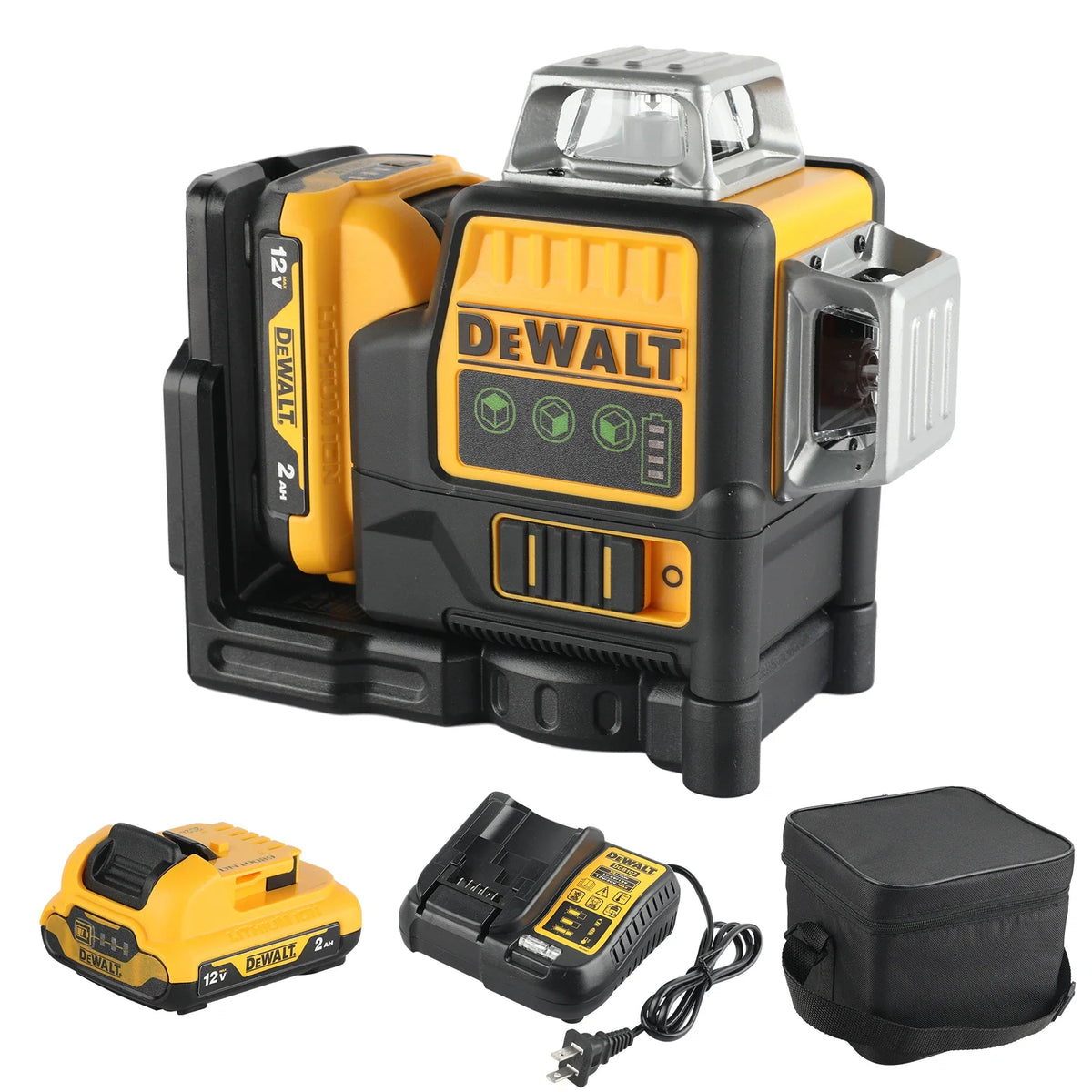 DEWALT 12V Green Laser Level 12-Line 360 Degree Vertical Horizontal