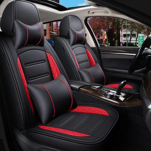 Leather Car Seat Covers Full Set for Honda with Cushions