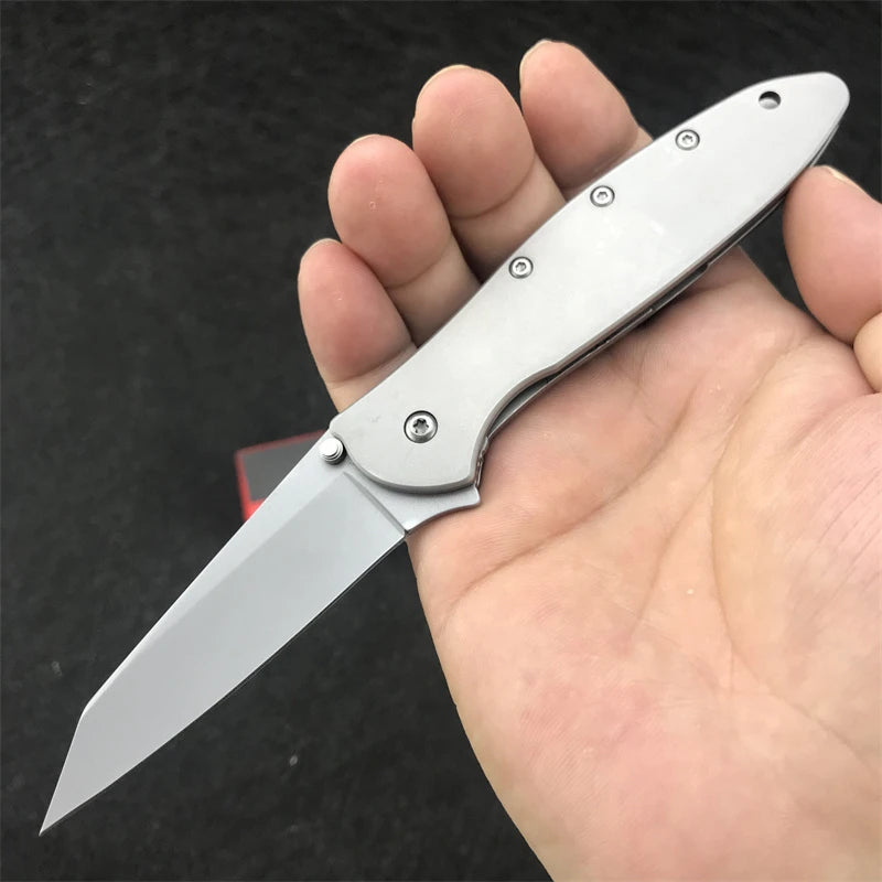 DIY Tanto Blade Folding Outdoor EDC Camping Hunting Knife