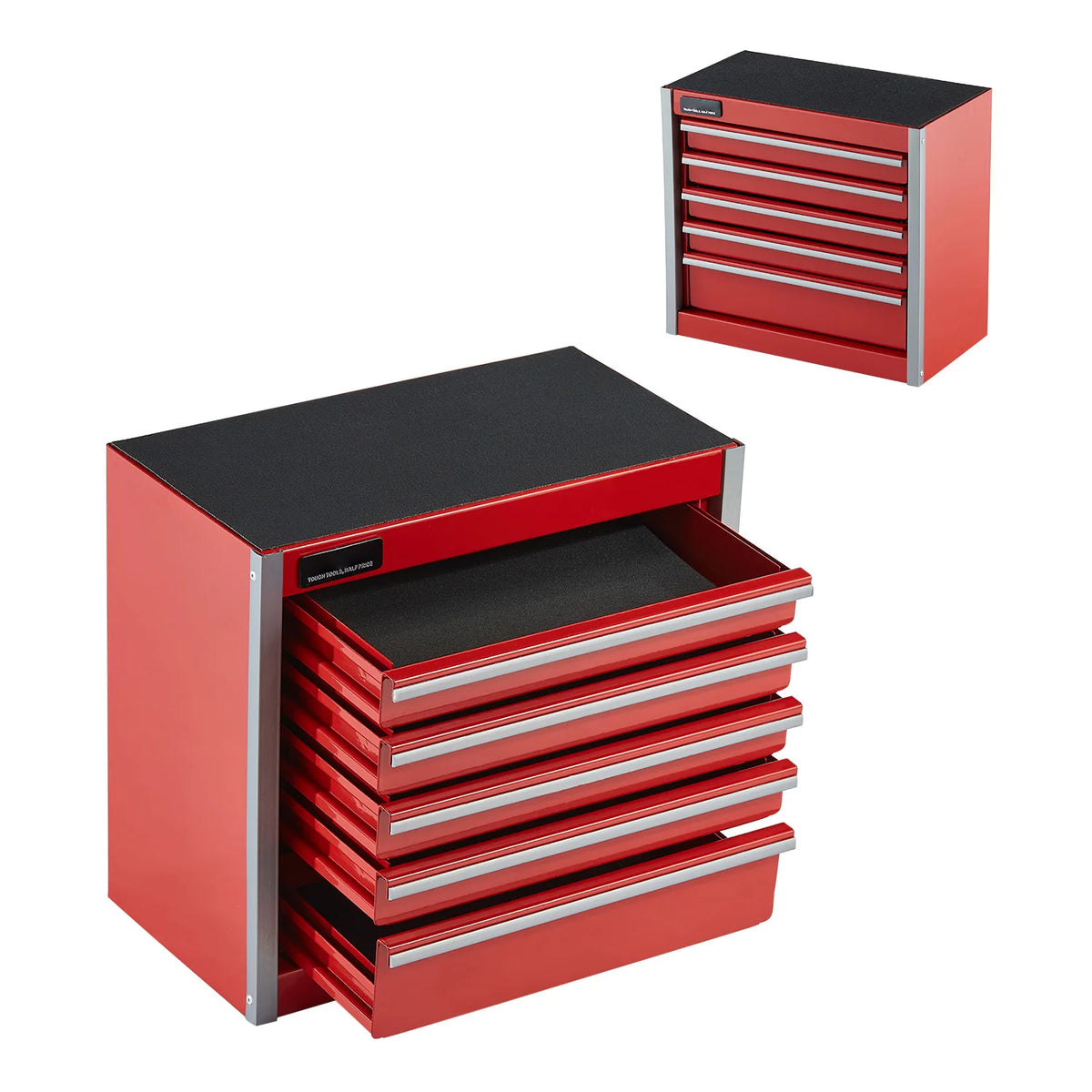 SucceBuy 5-Drawer Metal Tool Box Portable Garage Workshop Storage