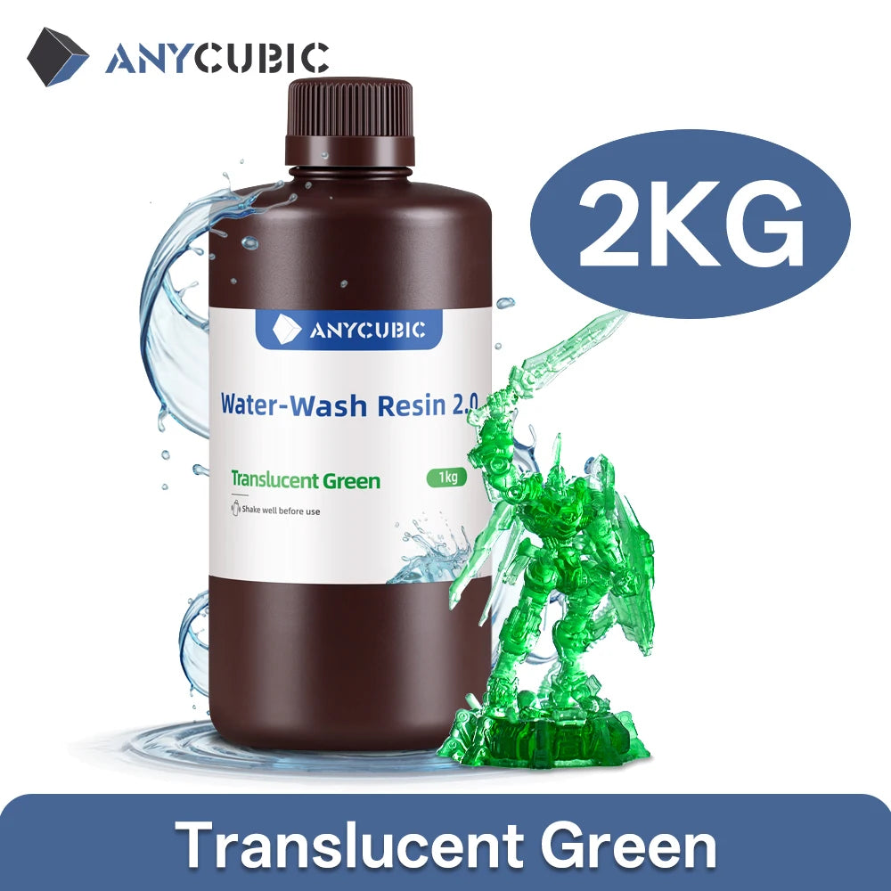 AnyCubic Water Washable 405nm UV Resin For 3D Printers
