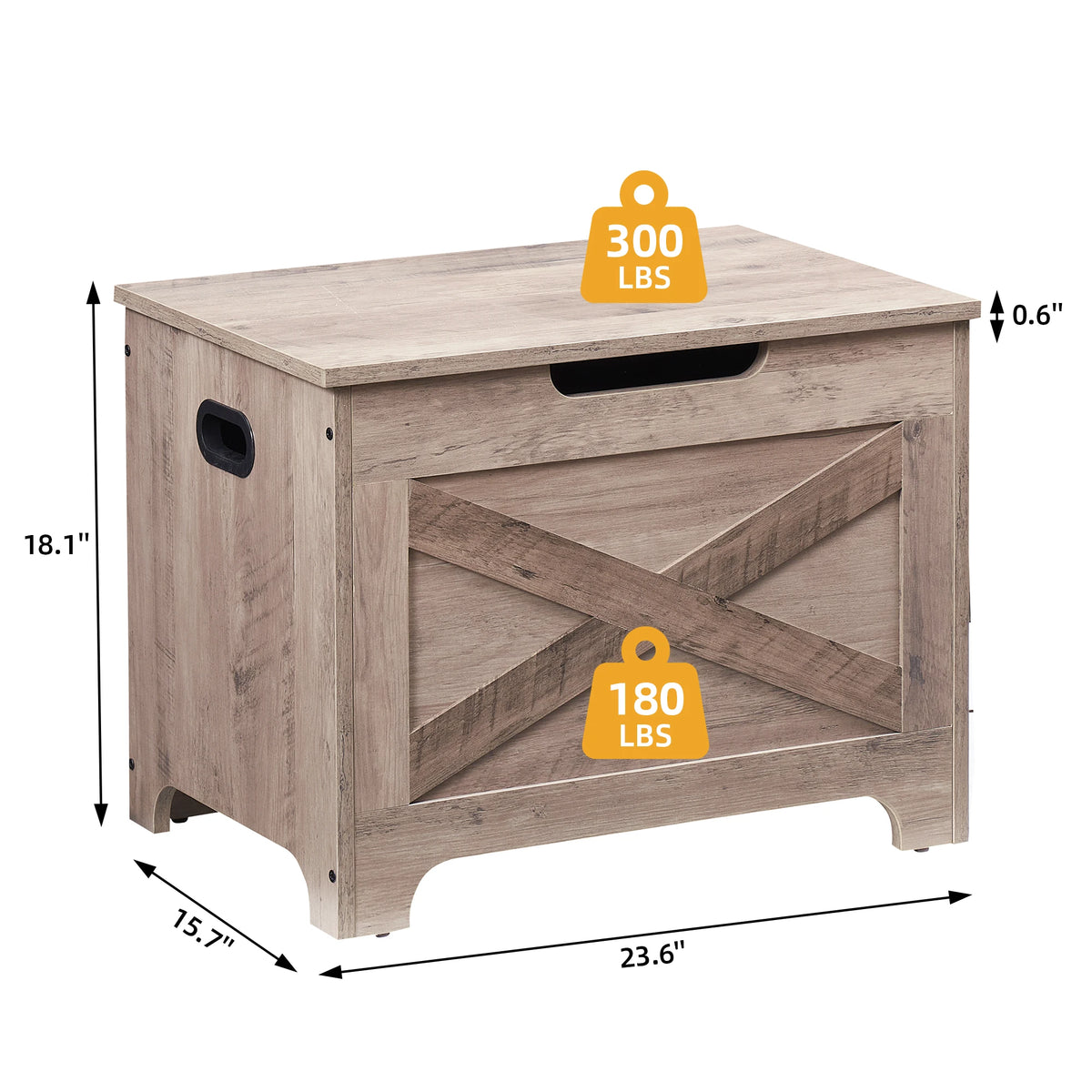 Twister.Ck Retro Wooden Storage Bench With Lift Top