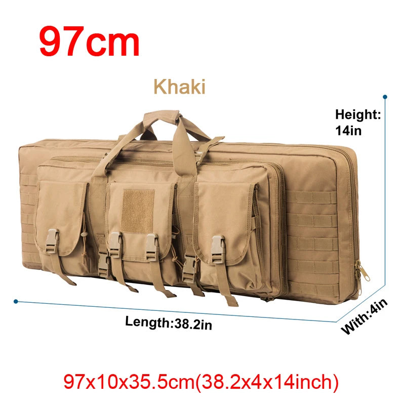 LQARMY Tactical Double Rifle Molle Gun Backpack Case