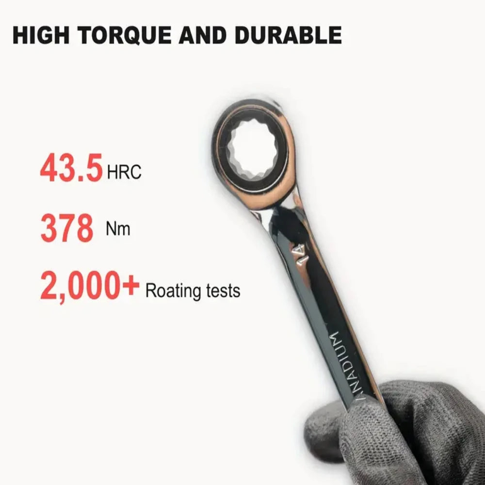Flexible Ratcheting Wrench Set for Car Repair Tools