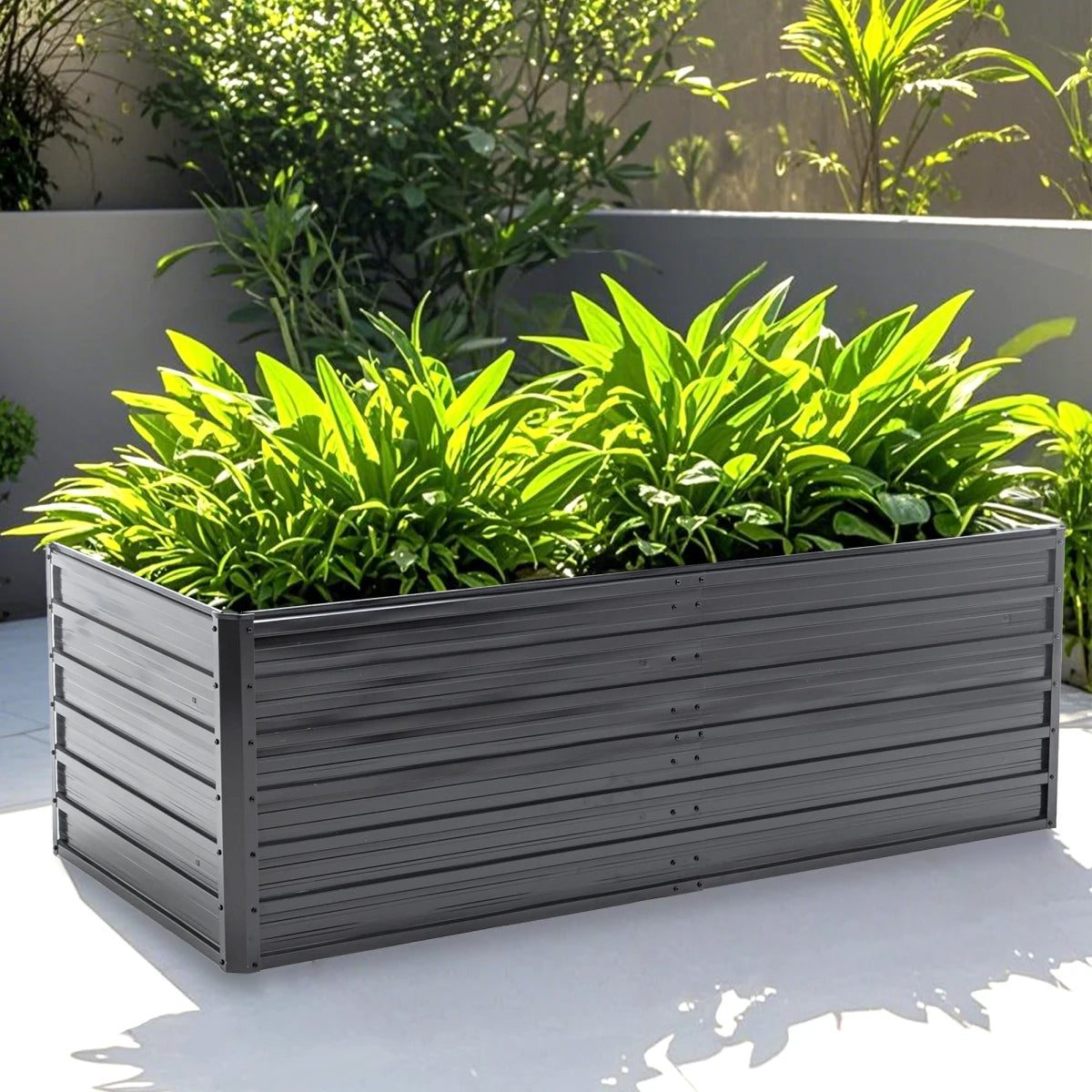 Rustproof Steel Raised Garden Bed Planter With Drainage