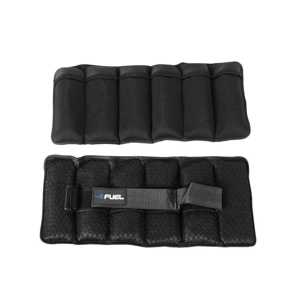 Adjustable Wrist Weights Ankle Weights Set 5 Lbs Each Pair 10 Lbs Total with 6 Removable Weight Packs for Men Women Fitness Exercise Workout