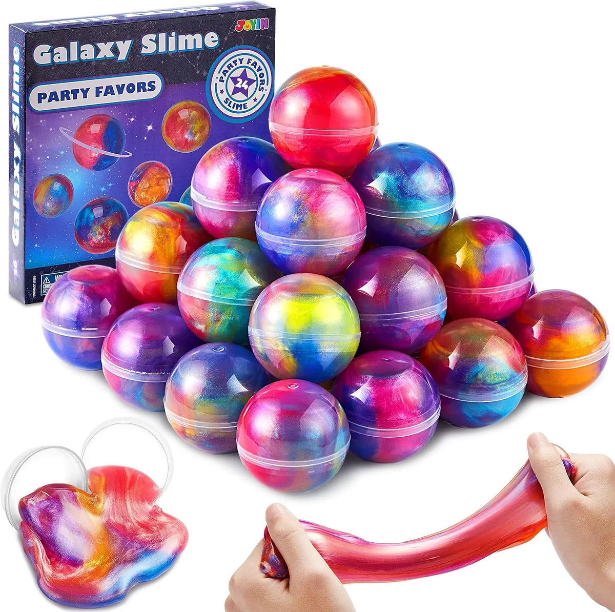 24/36 Packs Of Stretchy Slime Balls Party Favors Non-sticky No-Mess Slime For Boys & Girls Classroom Rewards & Christmas Party Supplies