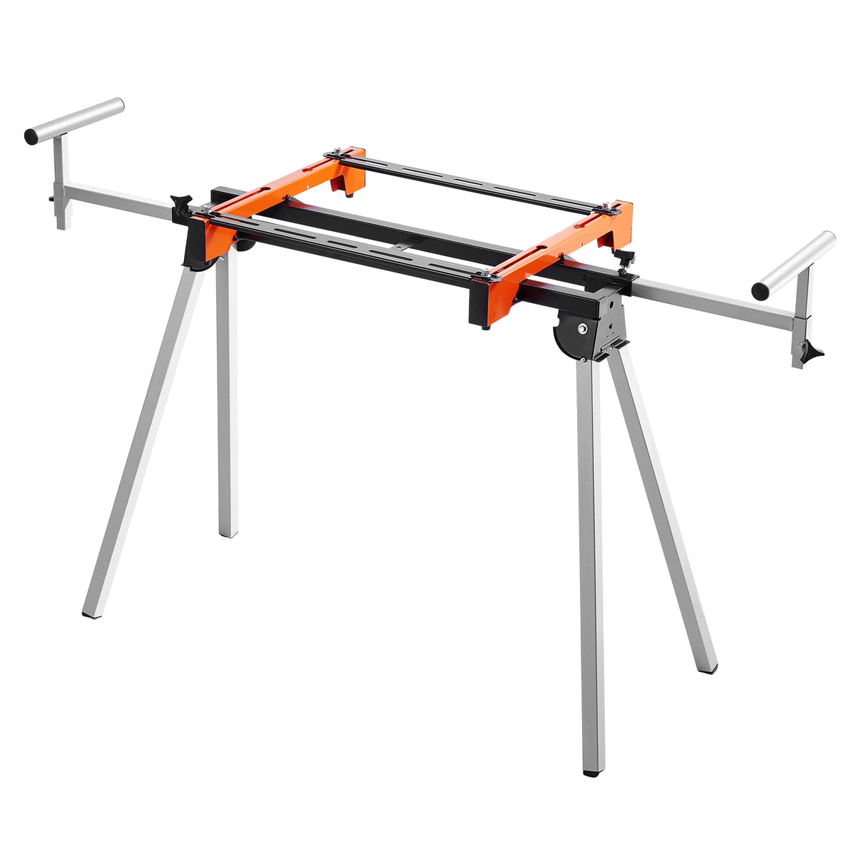 SucceBuy 300/330/550lbs Miter Saw Stand Load Capacity Steel Collapsible Stand Miter Saw w Brackets Clamps Adjustable Length