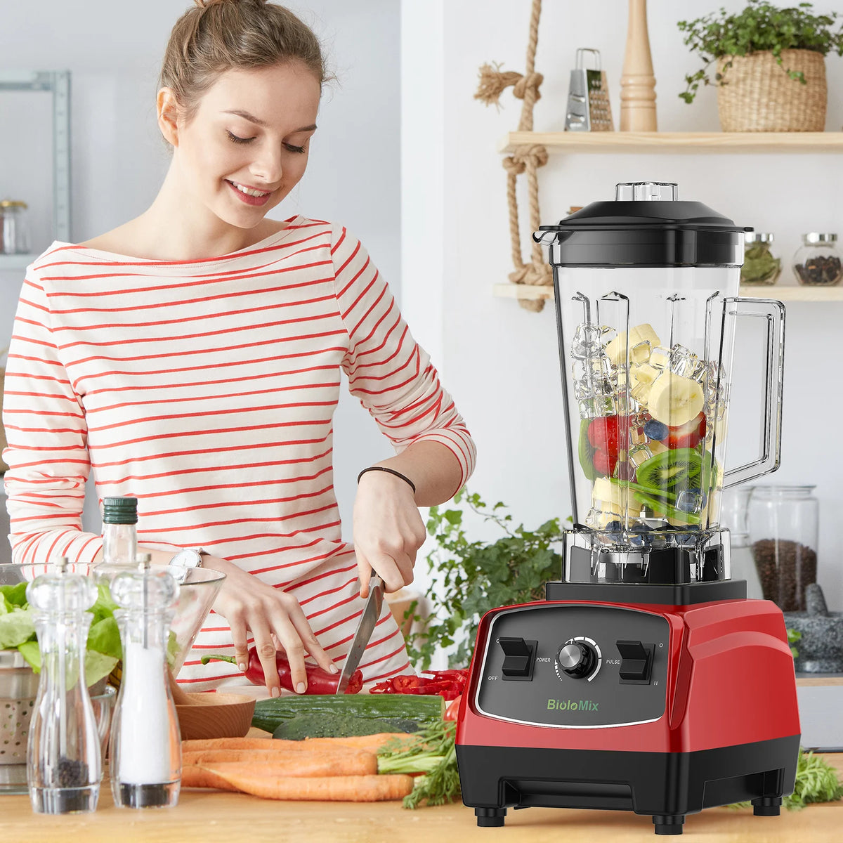 Biolomix BPA Free 3HP 2200W Heavy Duty Commercial Blender Juicer