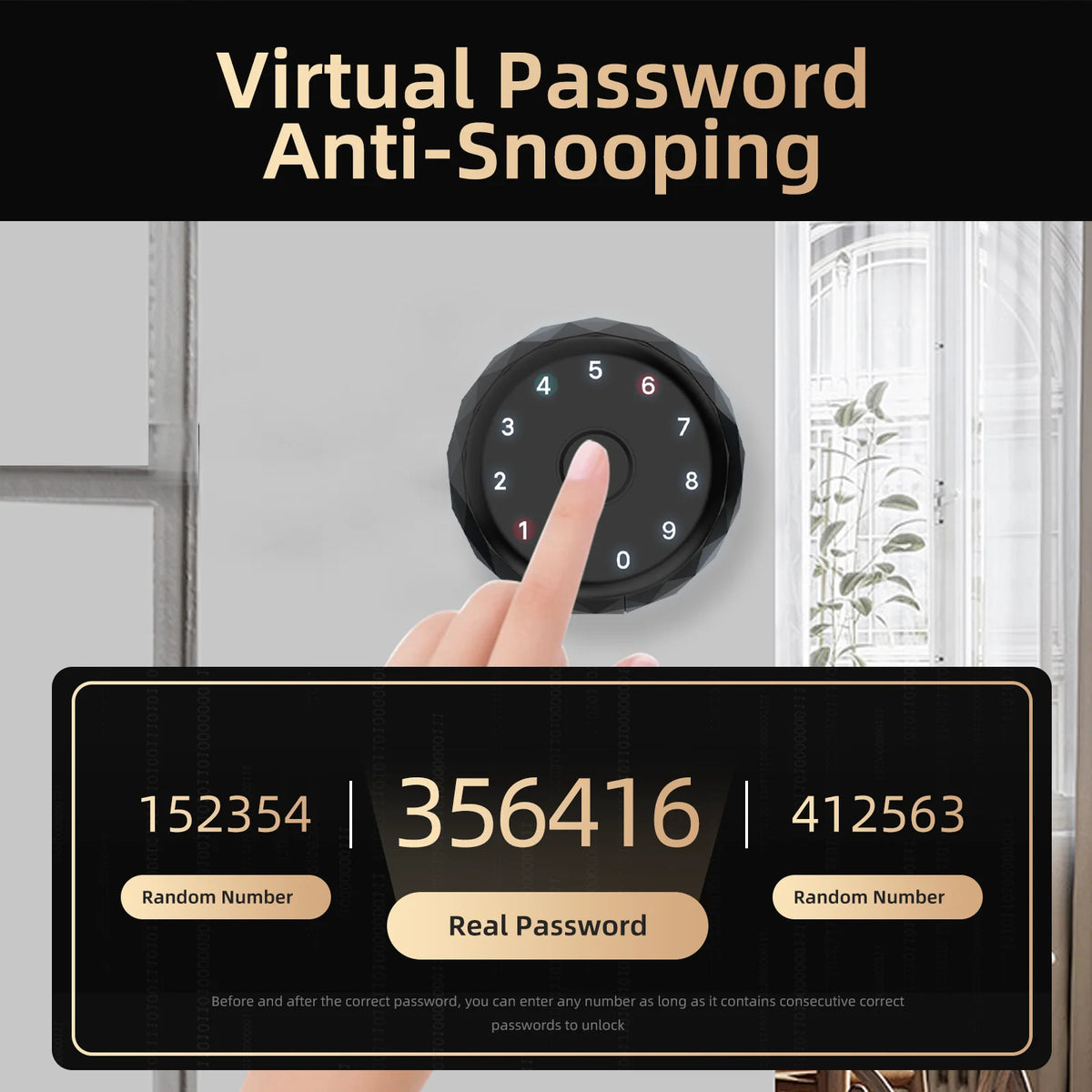 Viladepot Smart Door Lock With Fingerprint Passcode And App Control