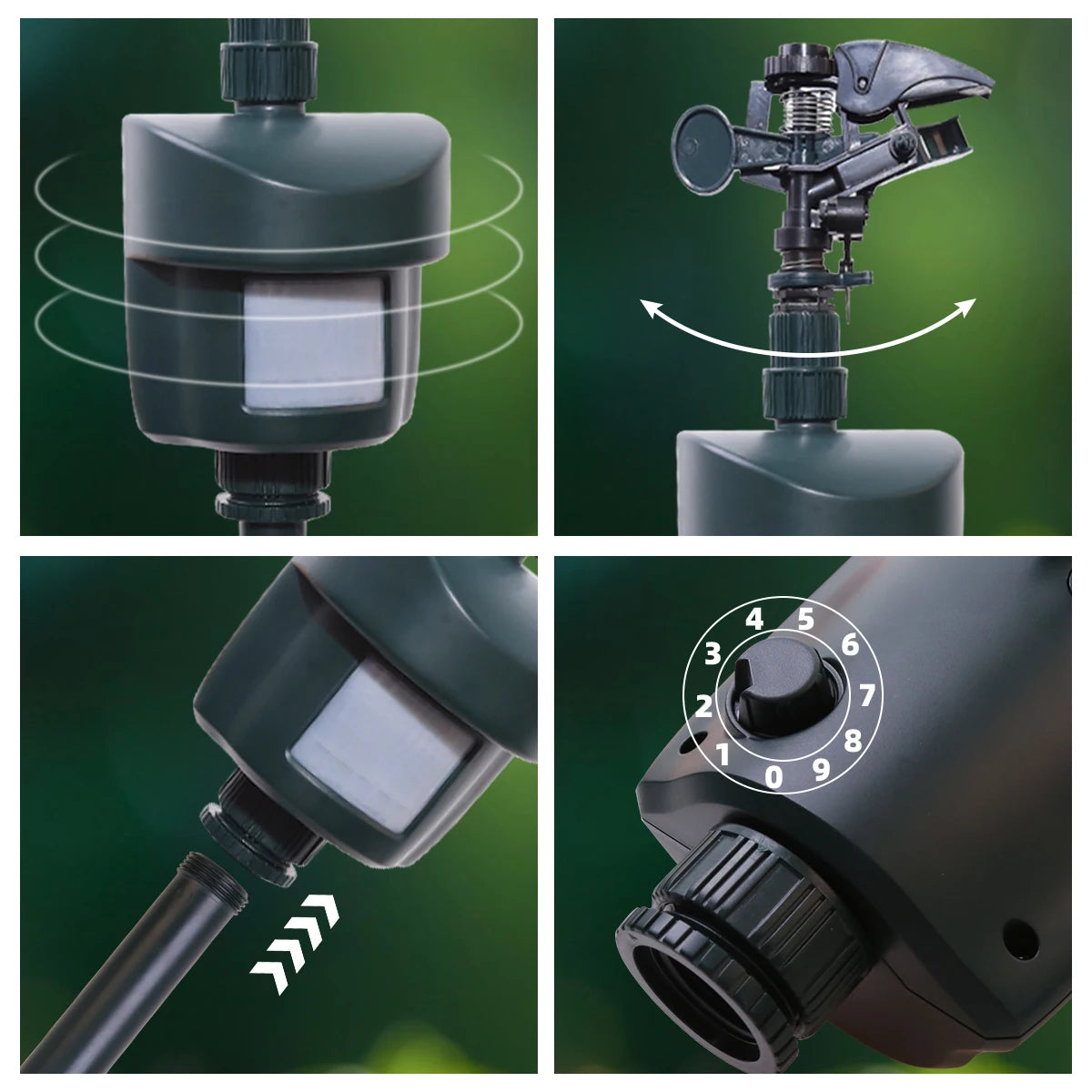 Motion Activated Garden Sprinkler Repels Cats Dogs And Birds