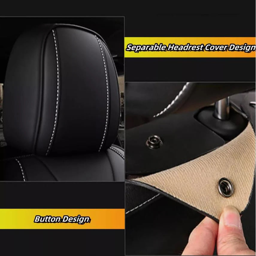 Premium Napa Leather Full Set Car Seat Covers For Toyota Vehicles