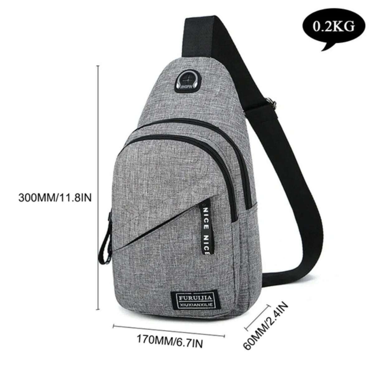 Premium Canvas Crossbody Sling Bag for Travel and Adventures