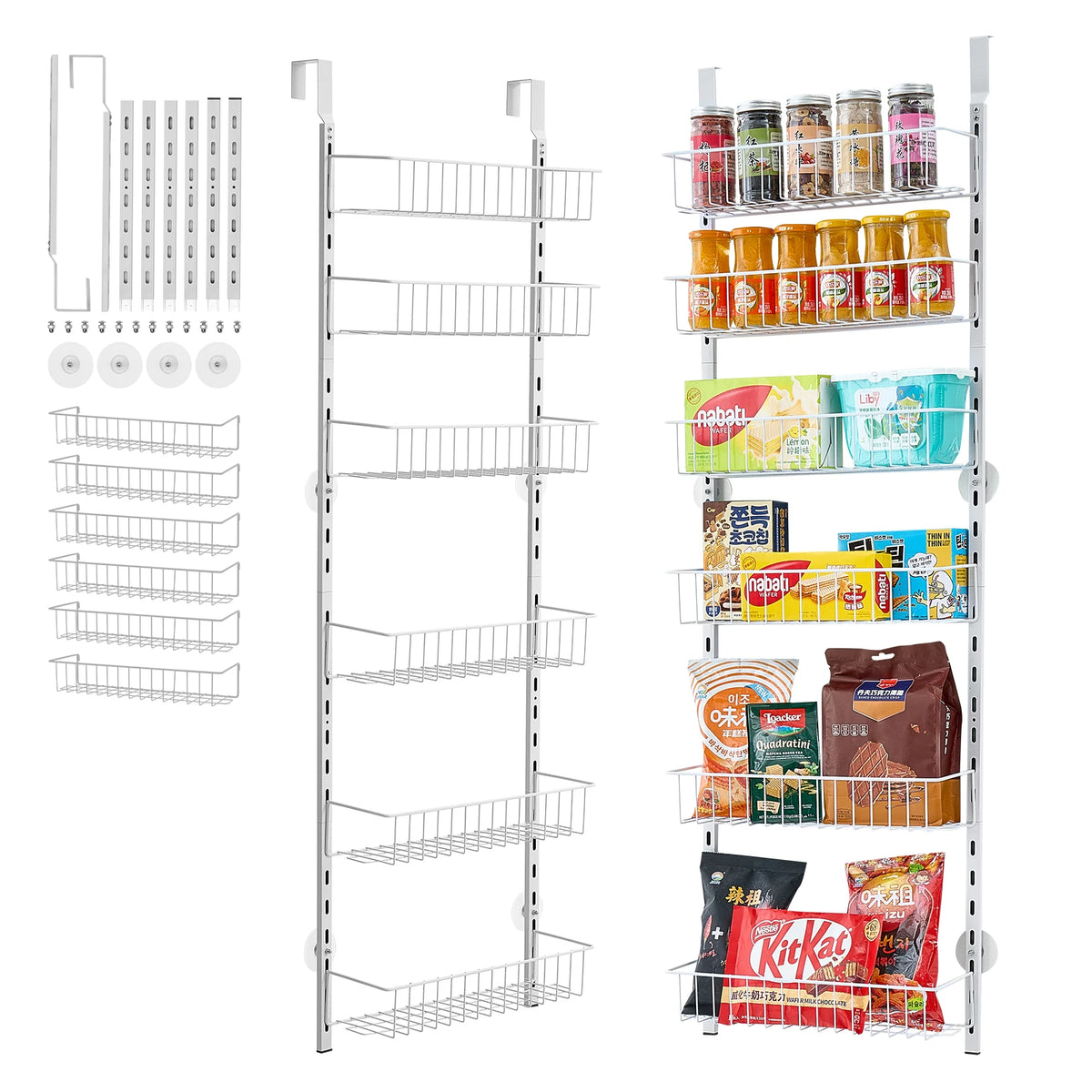 SucceBuy Heavy Duty Over The Door Pantry Spice Rack