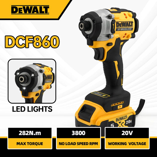 Dewalt DCF860 Cordless Brushless Impact Driver 20V 282Nm Lightweight