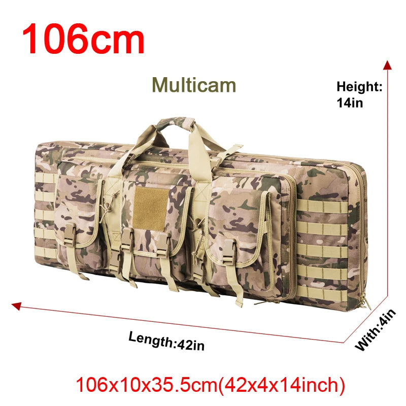 LQARMY Tactical Double Rifle Molle Gun Backpack Case