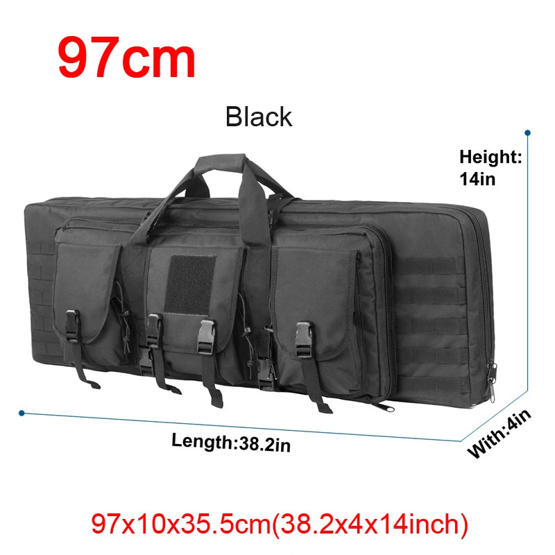 LQARMY Tactical Double Rifle Molle Gun Backpack Case