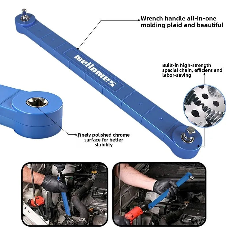 Heavy Duty Carbon Steel Offset Extension Wrench Set For Mechanics