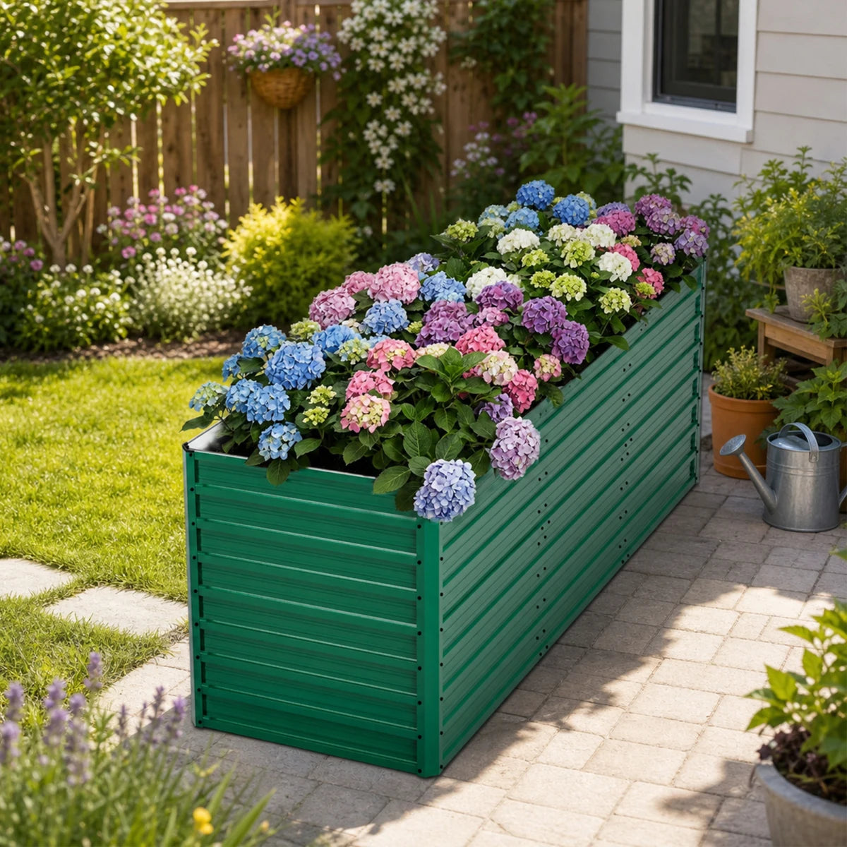 Rustproof Steel Raised Garden Bed Planter With Drainage