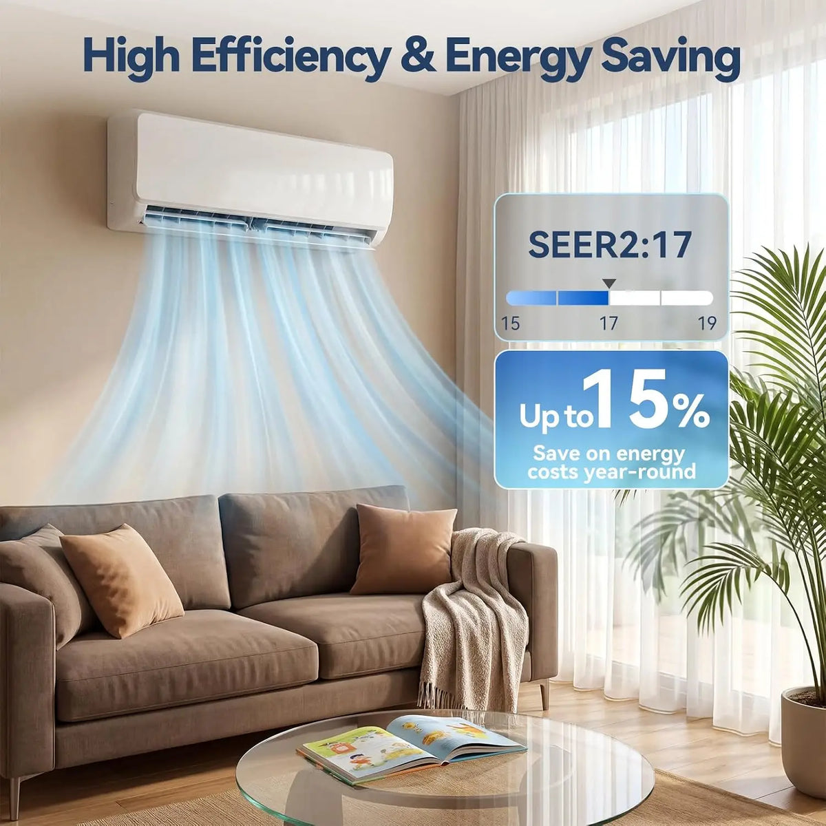 Ductless Mini Split Air Conditioner With Heat Pump System