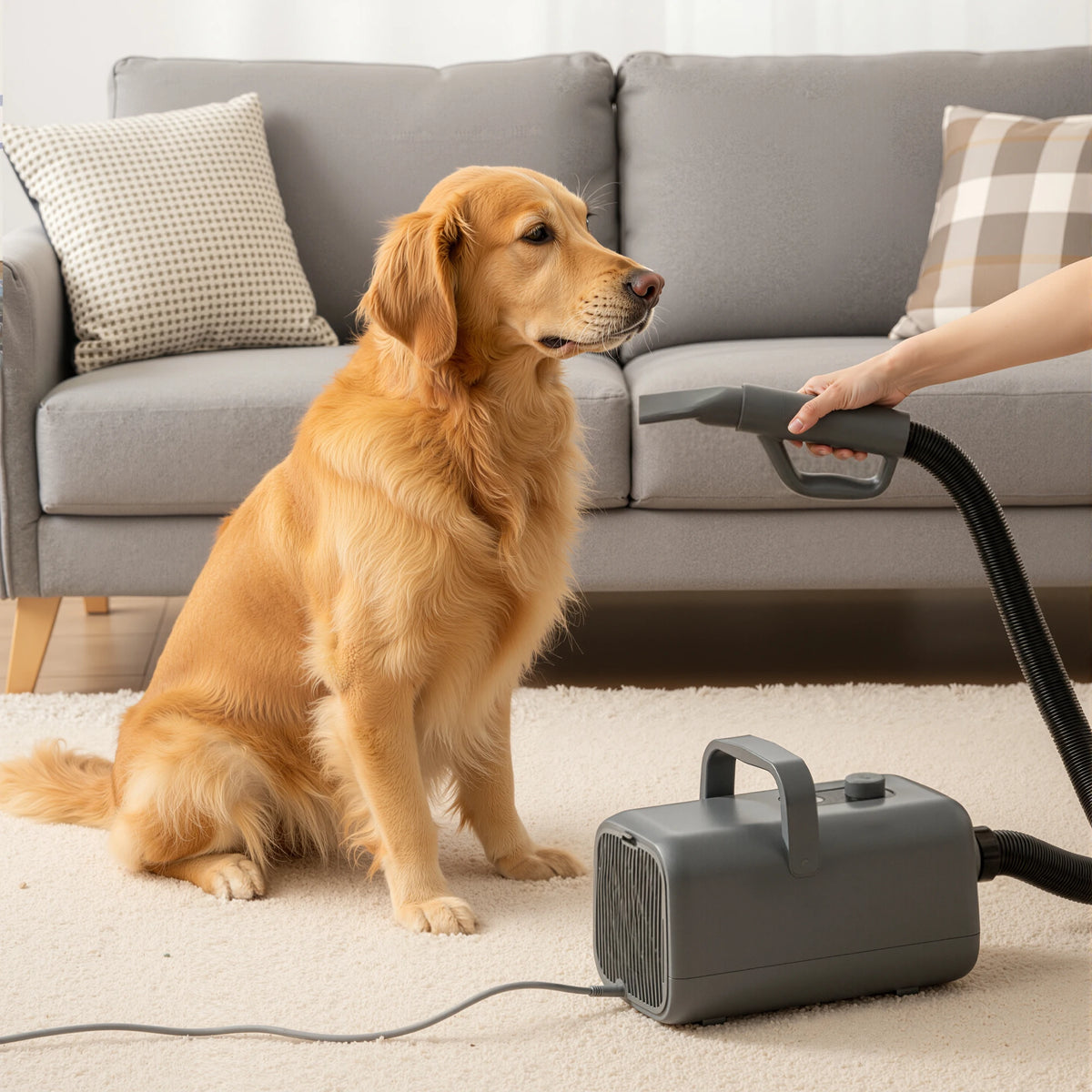 JHK Pet Grooming Vacuum Kit With Adjustable Heat Blow Dryer