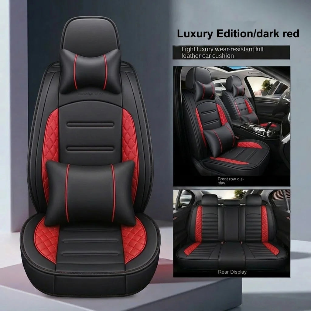 Leather Car Seat Covers Full Set for Honda with Cushions