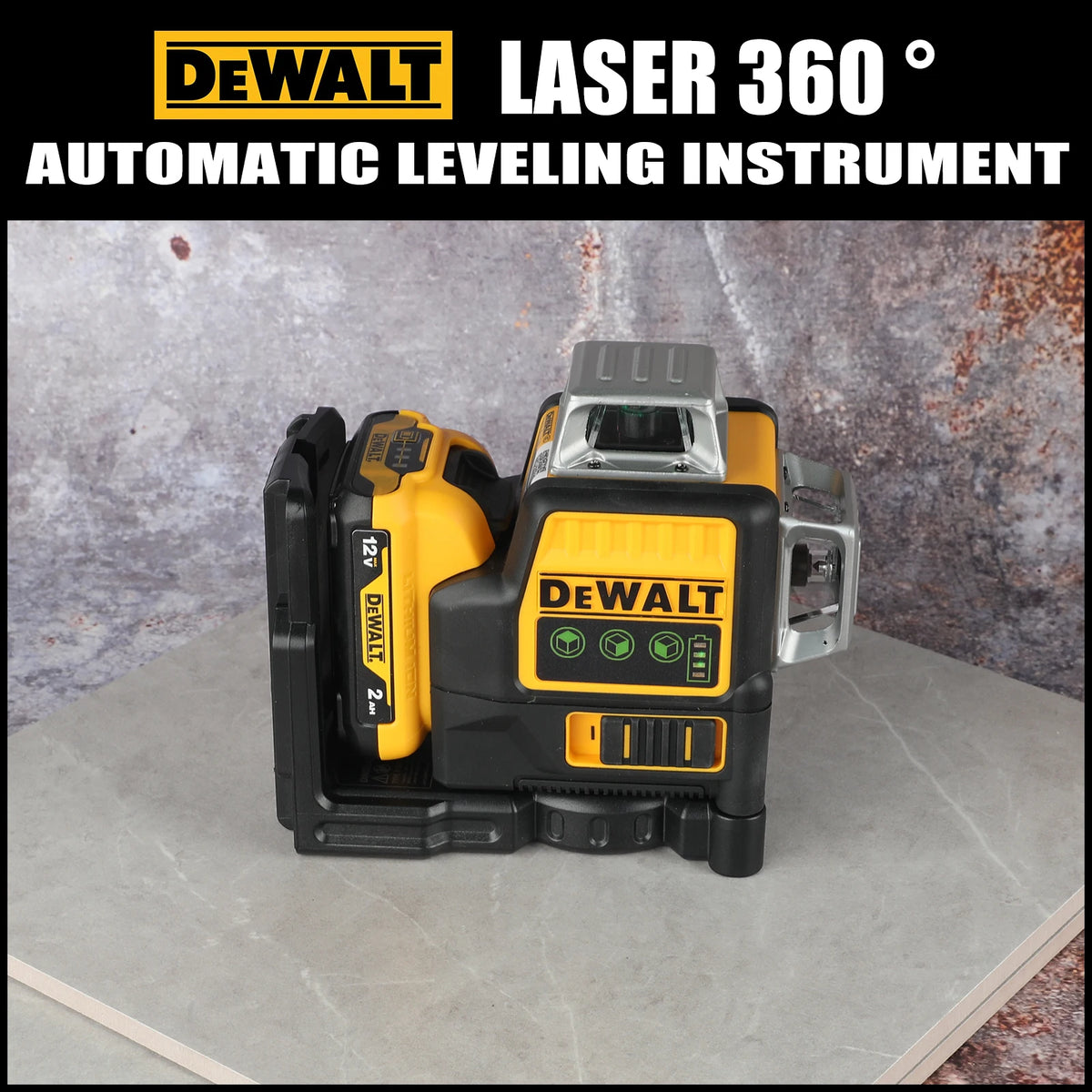 DEWALT 12V Green Laser Level 12-Line 360 Degree Vertical Horizontal