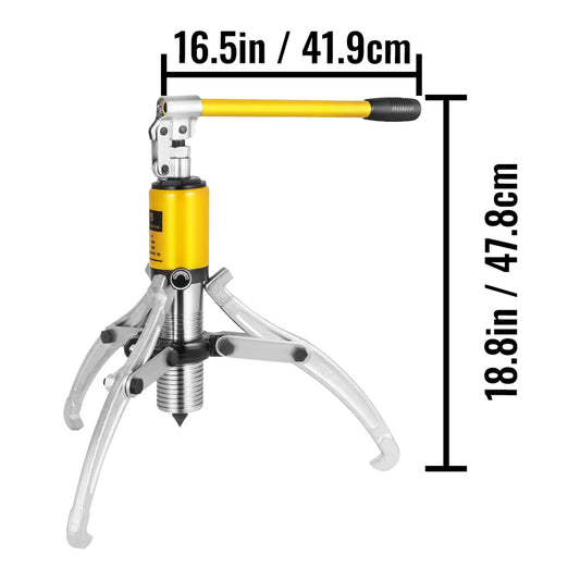 SucceBuy Hydraulic Gear Puller With Adjustable Jaws For Wheels
