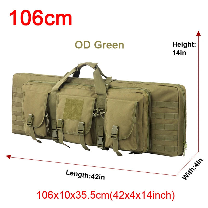 LQARMY Tactical Double Rifle Molle Gun Backpack Case