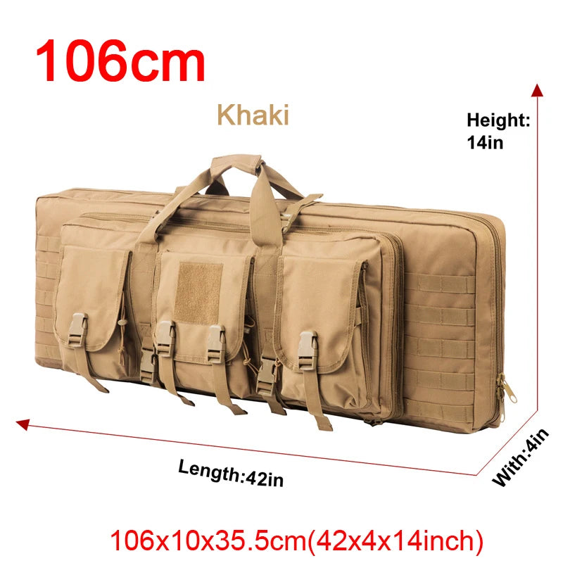 LQARMY Tactical Double Rifle Molle Gun Backpack Case
