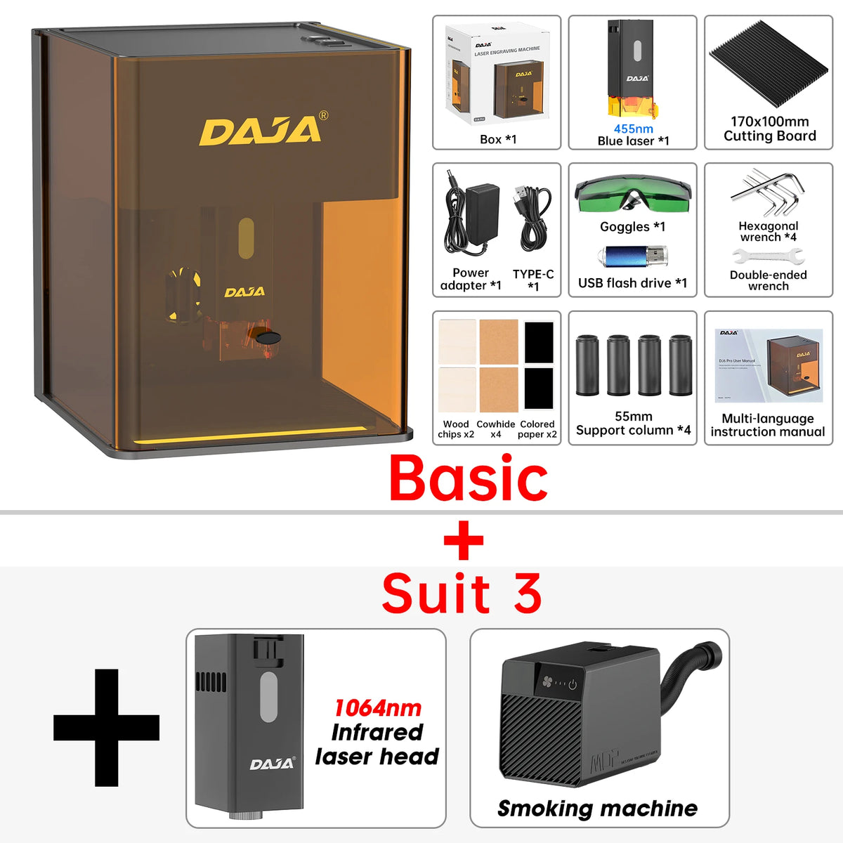 DAJA DJ6 Pro Laser Engraver for Metal Wood Acrylic Jewelry