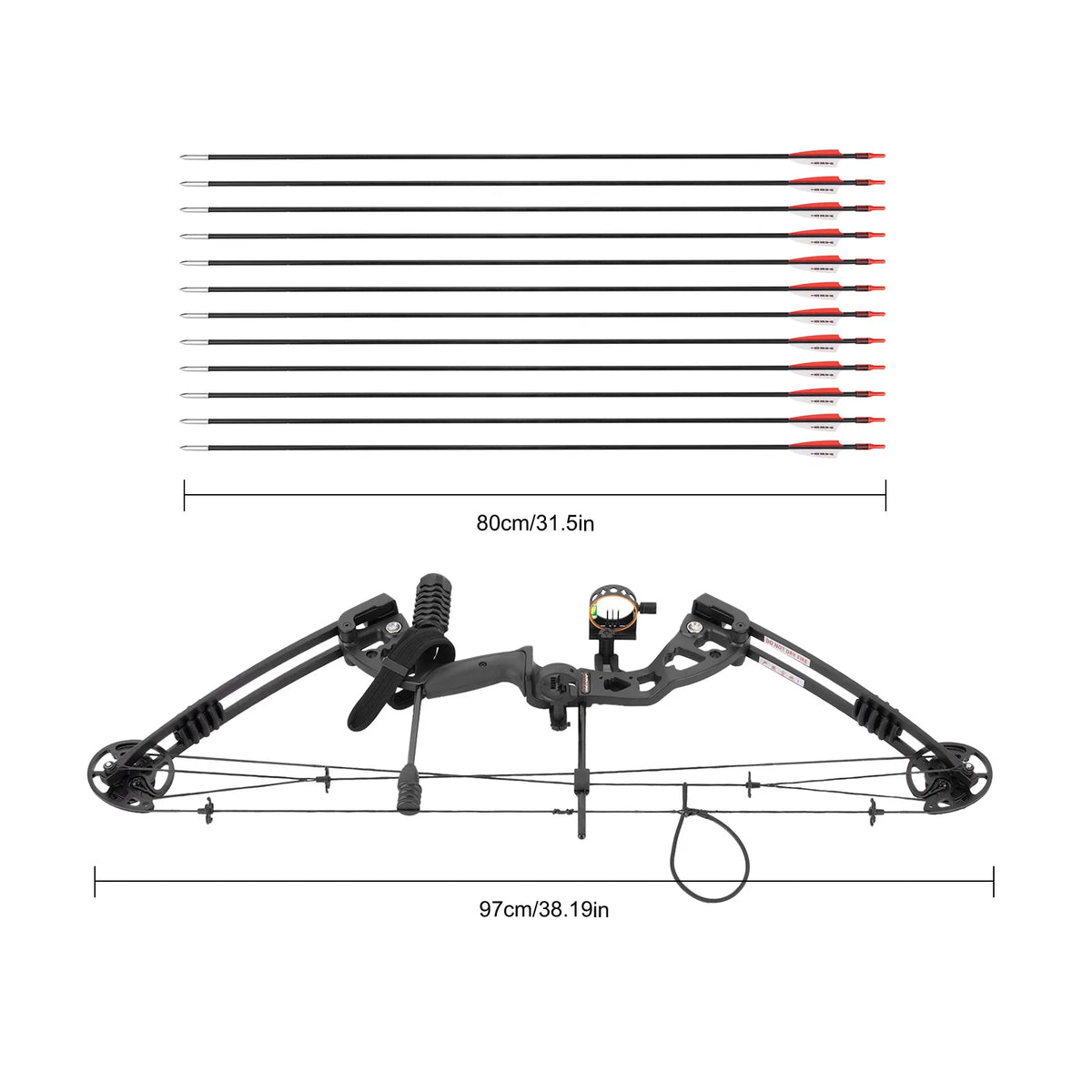 Compound Bow Kit For Adults And Teens With Arrows