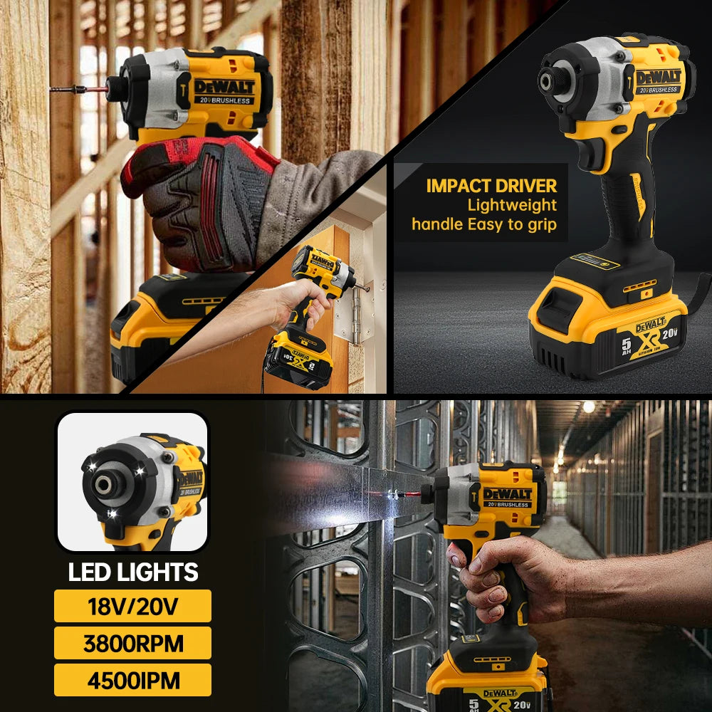 Dewalt DCF860 Cordless Brushless Impact Driver 20V 282Nm Lightweight