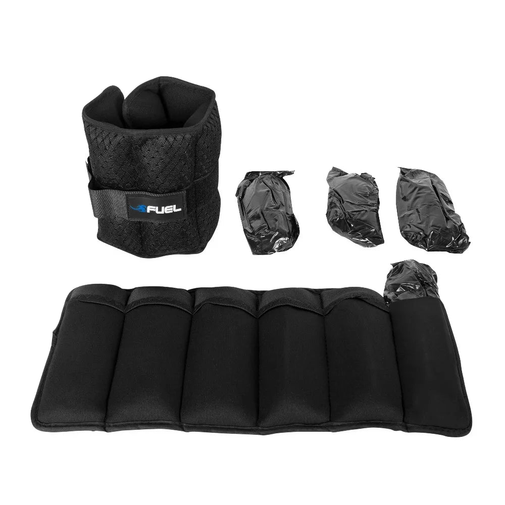Adjustable Wrist Weights Ankle Weights Set 5 Lbs Each Pair 10 Lbs Total with 6 Removable Weight Packs for Men Women Fitness Exercise Workout