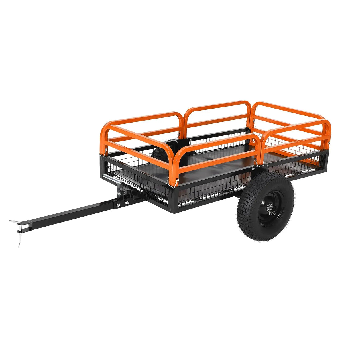 Acekool Heavy Duty Steel Garden Dump Trailer With Removable Sides For ATV UTV
