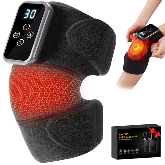 LEERCON Heated Knee Elbow Shoulder Massager Wrap With Vibration