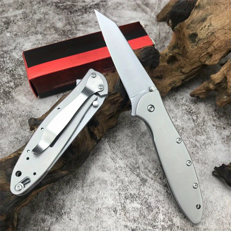 DIY Tanto Blade Folding Outdoor EDC Camping Hunting Knife