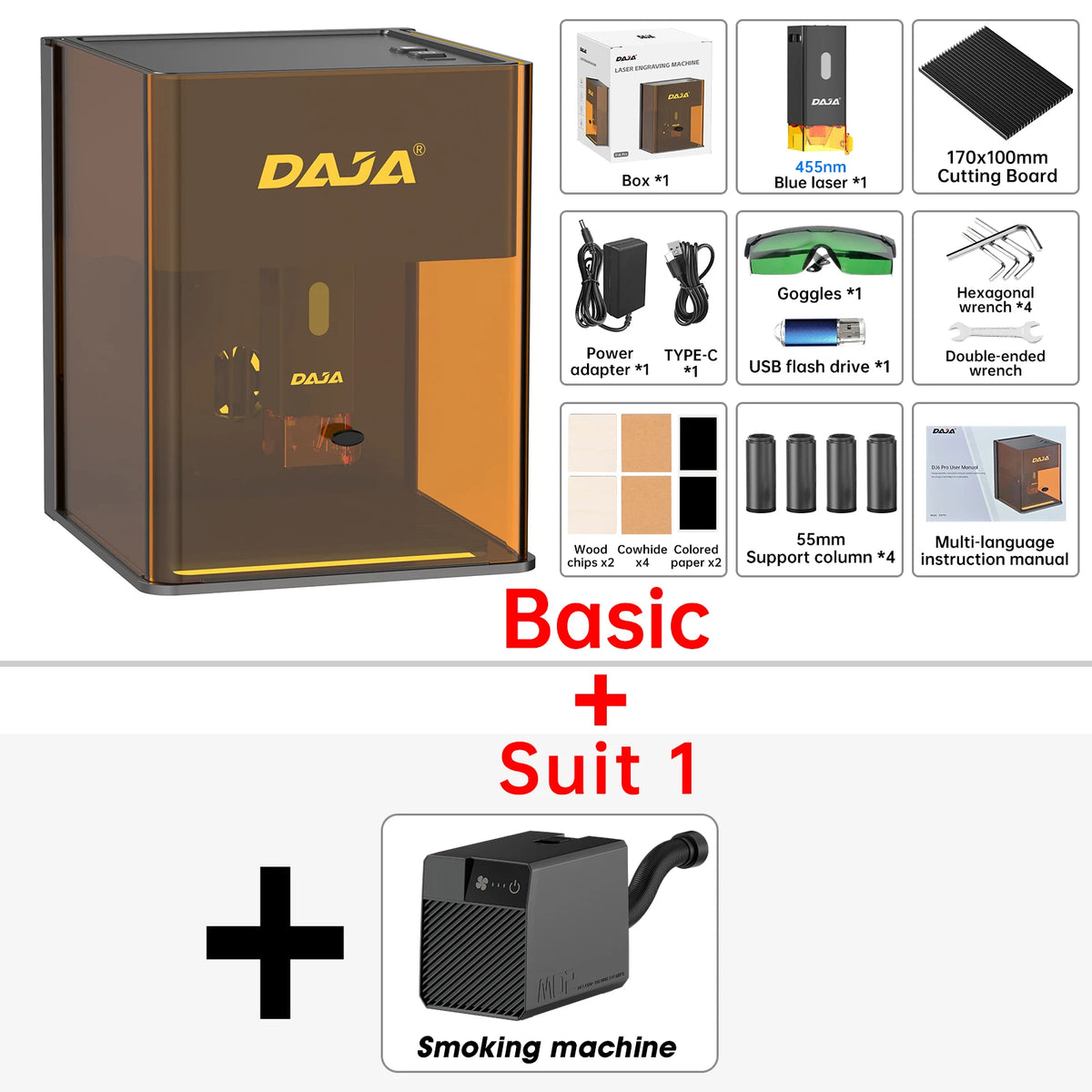 DAJA DJ6 Pro Laser Engraver for Metal Wood Acrylic Jewelry