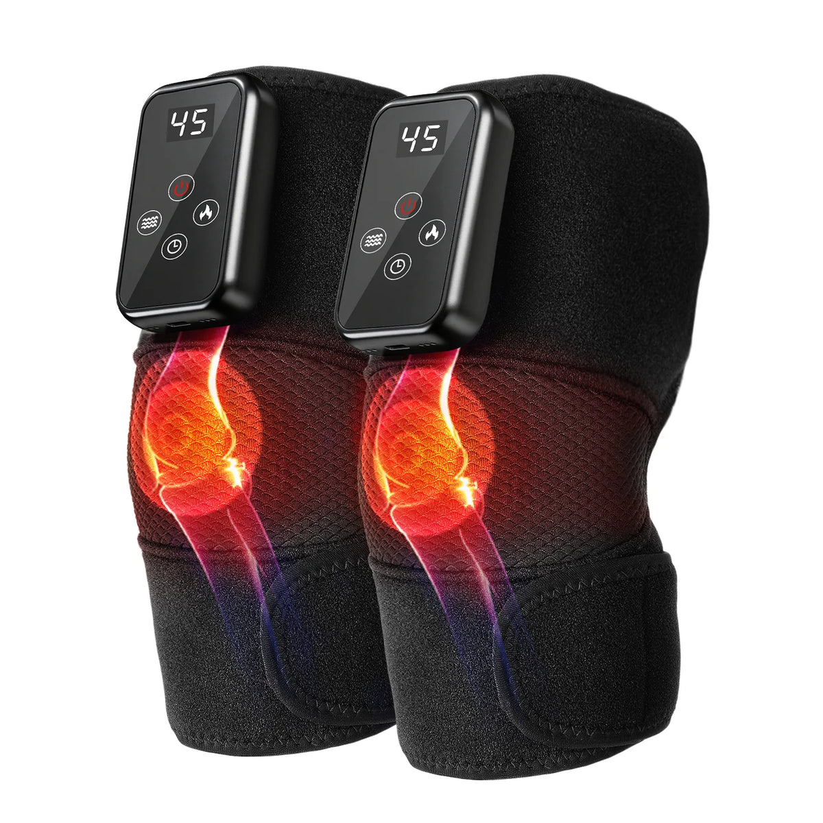 LEERCON Heated Knee Elbow Shoulder Massager Wrap With Vibration