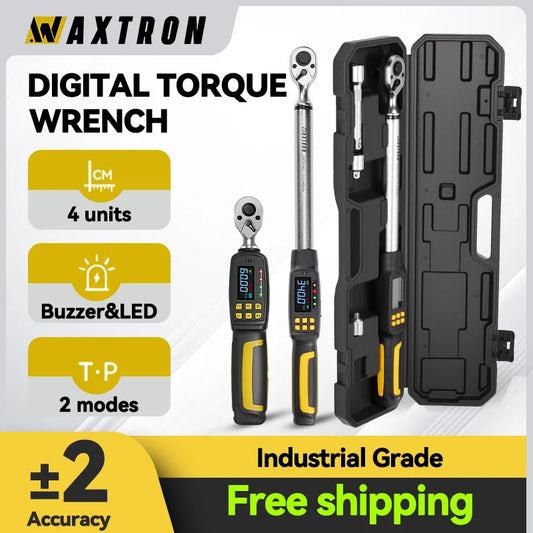 Waxtron Digital Torque Wrench 2 Percent Accuracy For Automotive