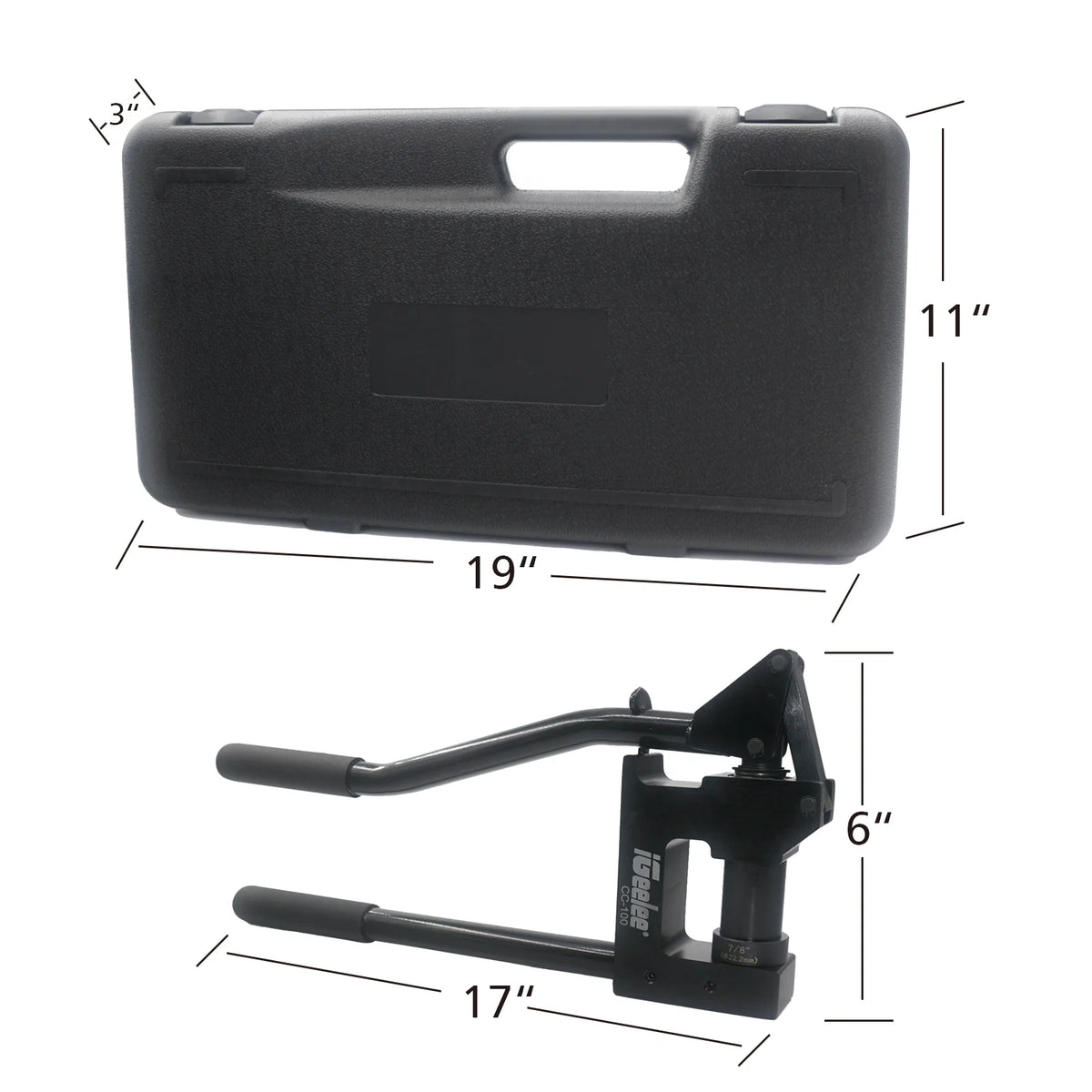 IGeelee CC-100 Steel Stud Puncher Set For Metal Sheets