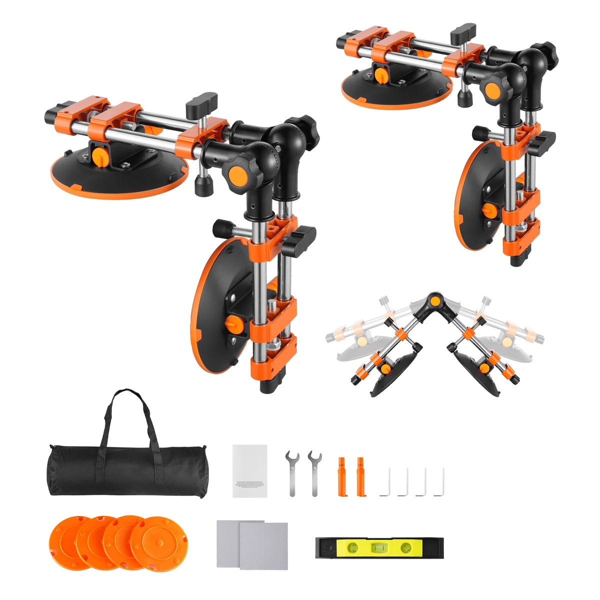 VeVor 2 Pack Adjustable Granite Seam Setter With Suction Cups