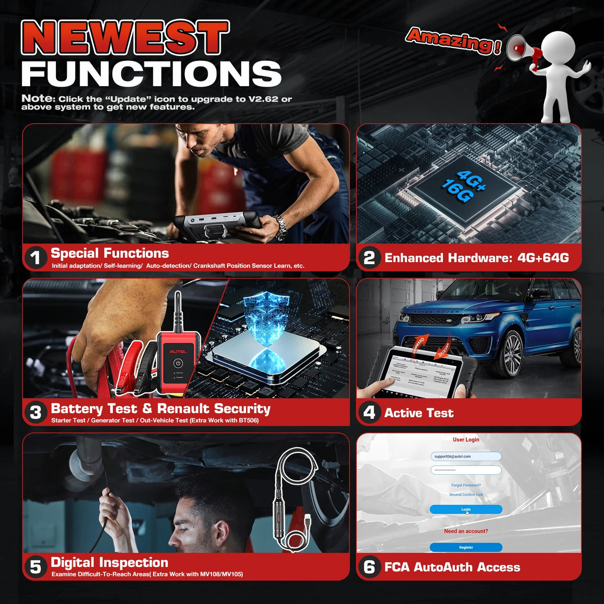 Autel MaxiCOM MK808BT PRO Car Diagnostic Tool Bluetooth OBD2 Scanner