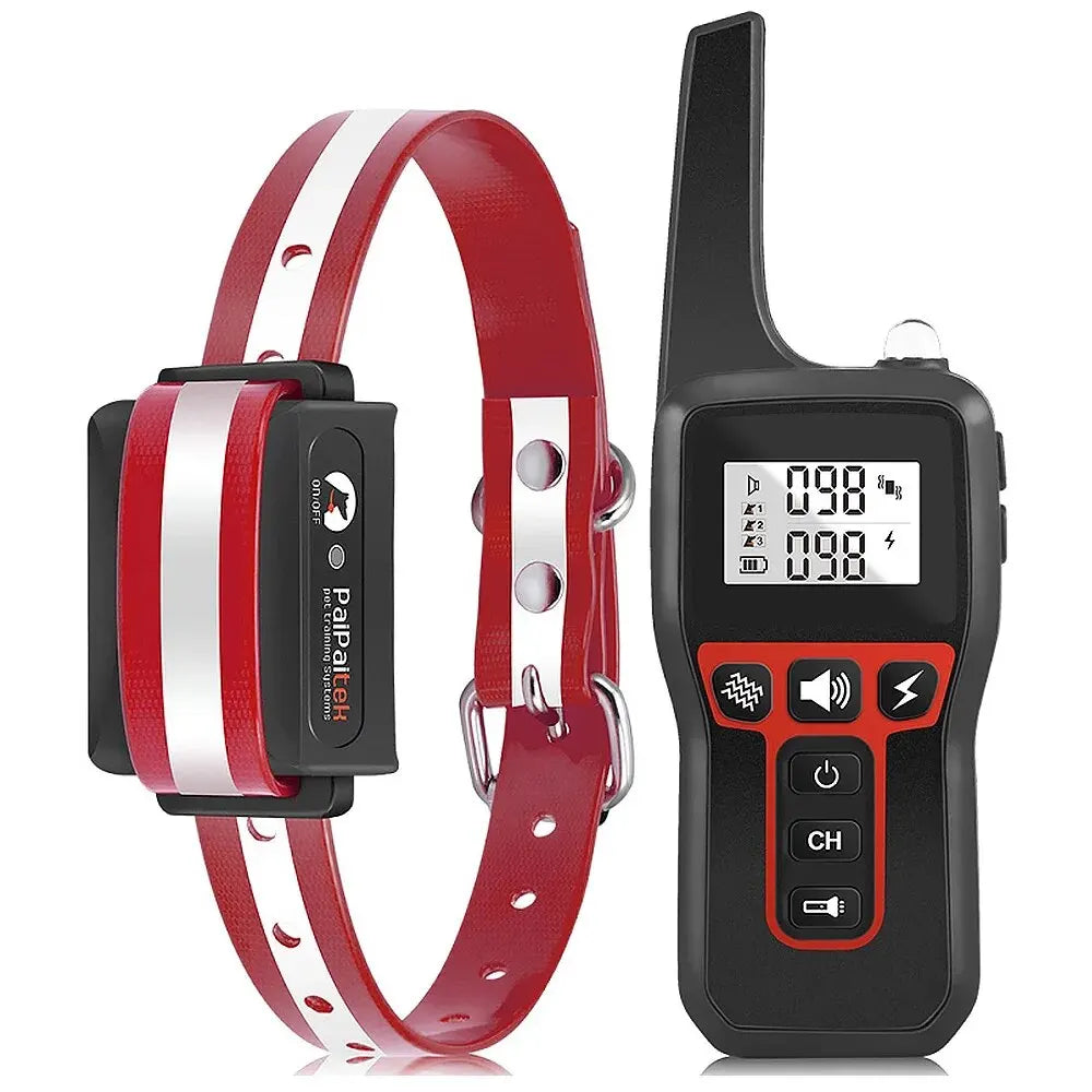 PaiPaitek Dog Training Collar Waterproof Rechargeable Remote Auto Mode