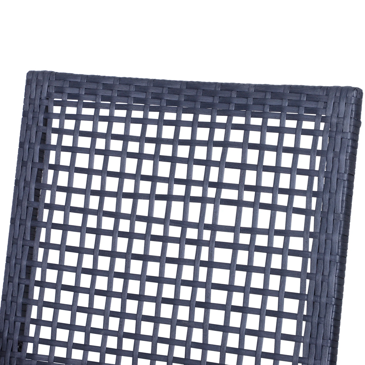 Outsunny Rattan Wicker Outdoor Bar Height Bistro Set With Stools